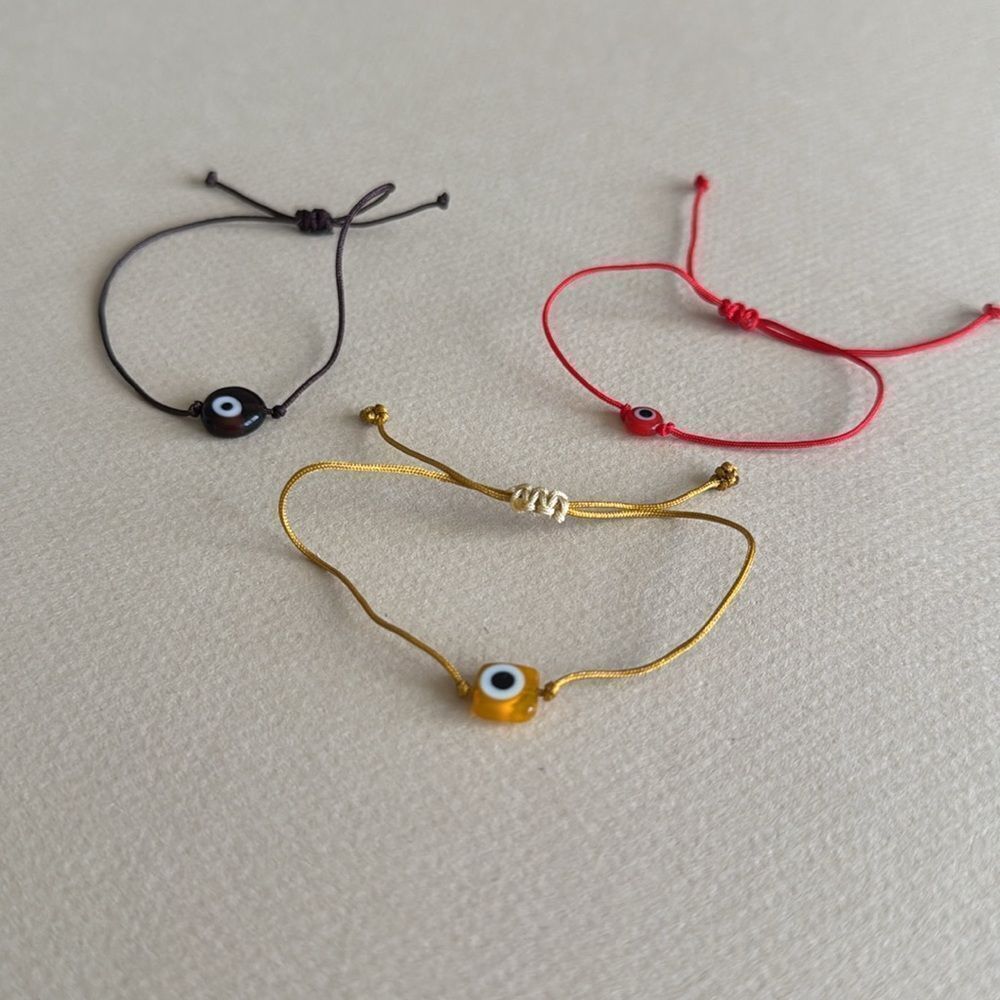 Colorful Evil Eye Bracelets Set R896 - Picture 2 of 2